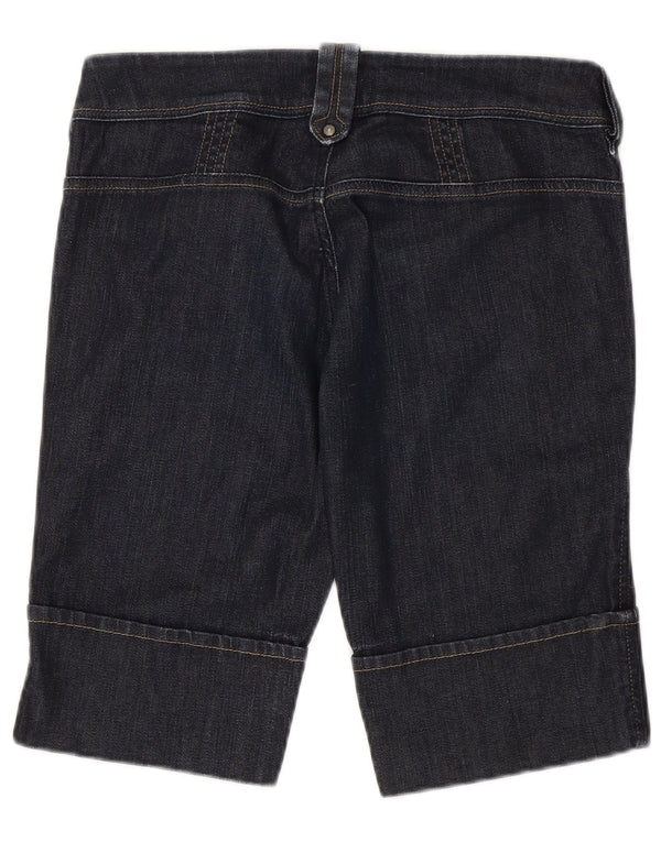 Pantaloncini di jeans Bermuda da donna Diesel W29 cotone blu navy medio