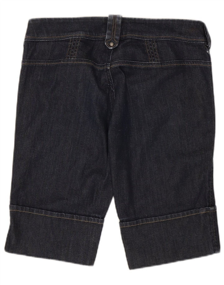 Pantaloncini di jeans Bermuda da donna Diesel W29 cotone blu navy medio