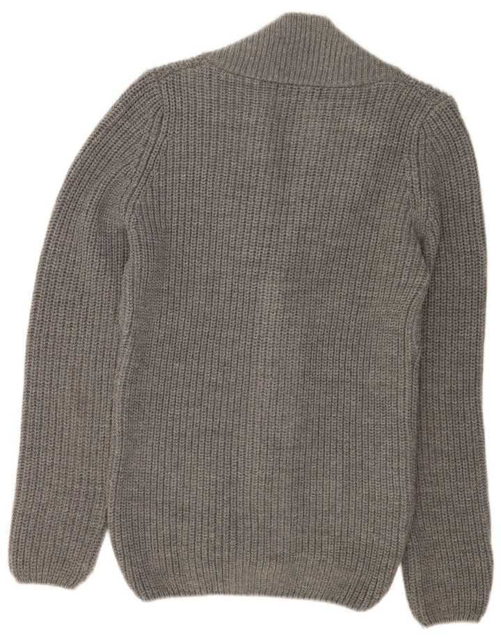 Maglione cardigan da uomo Zara grigio medio