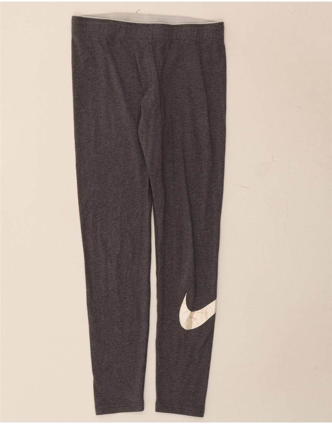 Leggings grafici da donna Nike UK 12 cotone screziato grigio medio