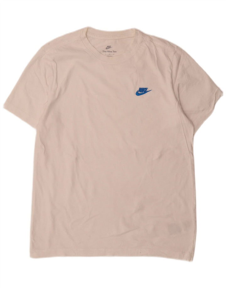 T-shirt da uomo Nike Top in cotone bianco medio