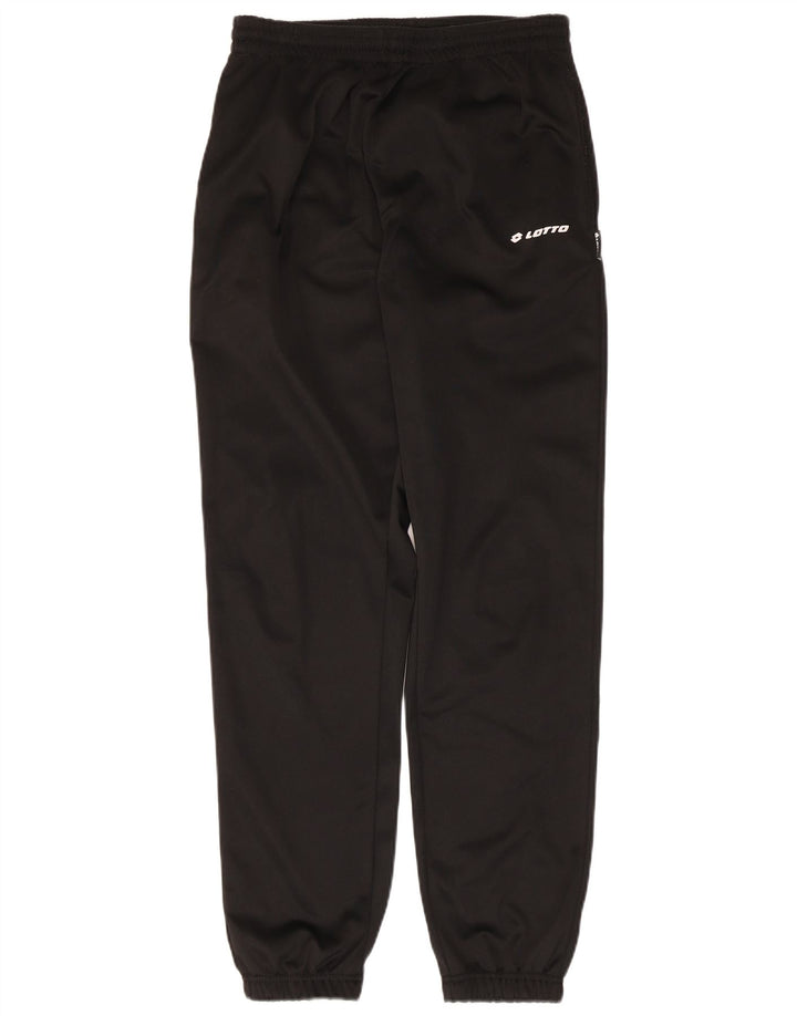 Pantaloni da tuta da uomo Lotto Joggers medio poliestere nero