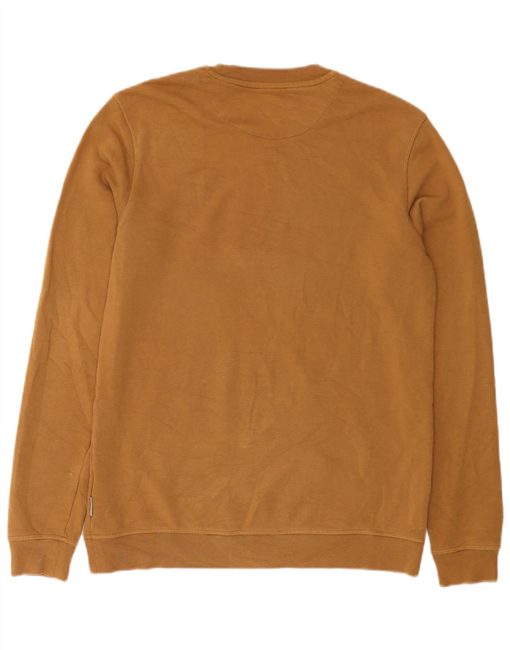 Ted Baker Felpa grafica da uomo Maglione taglia 2 piccolo cotone marrone