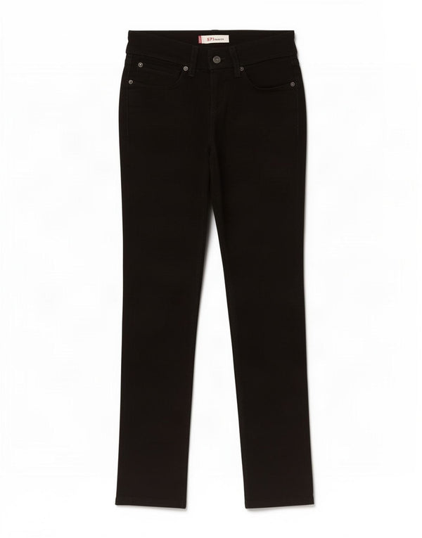 Jeans Levi's 571 Slim da donna W27 L29 cotone nero