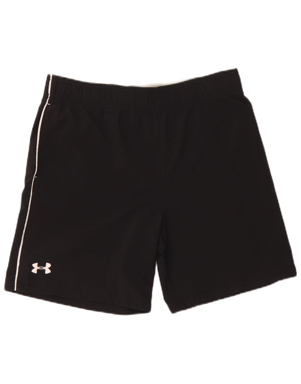 Pantaloncini sportivi grafici da uomo Under Armour poliestere medio nero