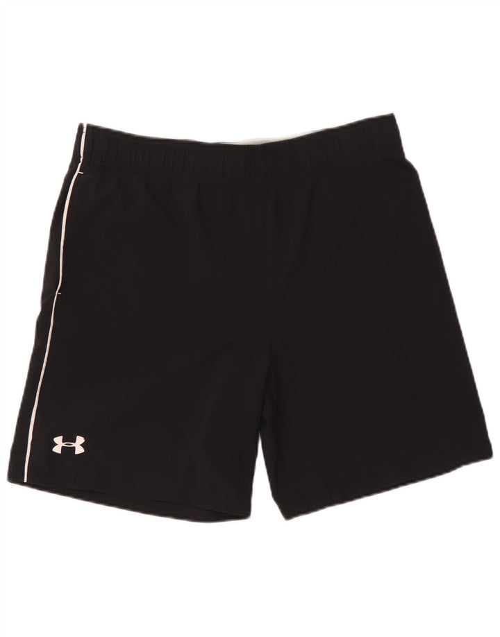 Pantaloncini sportivi grafici da uomo Under Armour poliestere medio nero