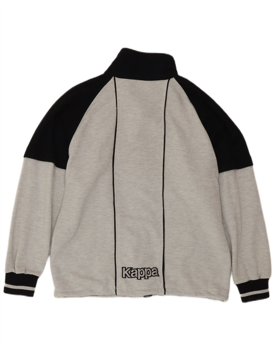 Giacca college da uomo con vestibilità ampia grafica KAPPA piccola grigia color block