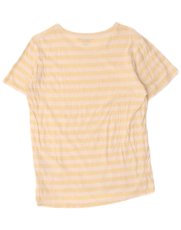 T-shirt da uomo Jack & Jones Top in cotone a righe gialle medie
