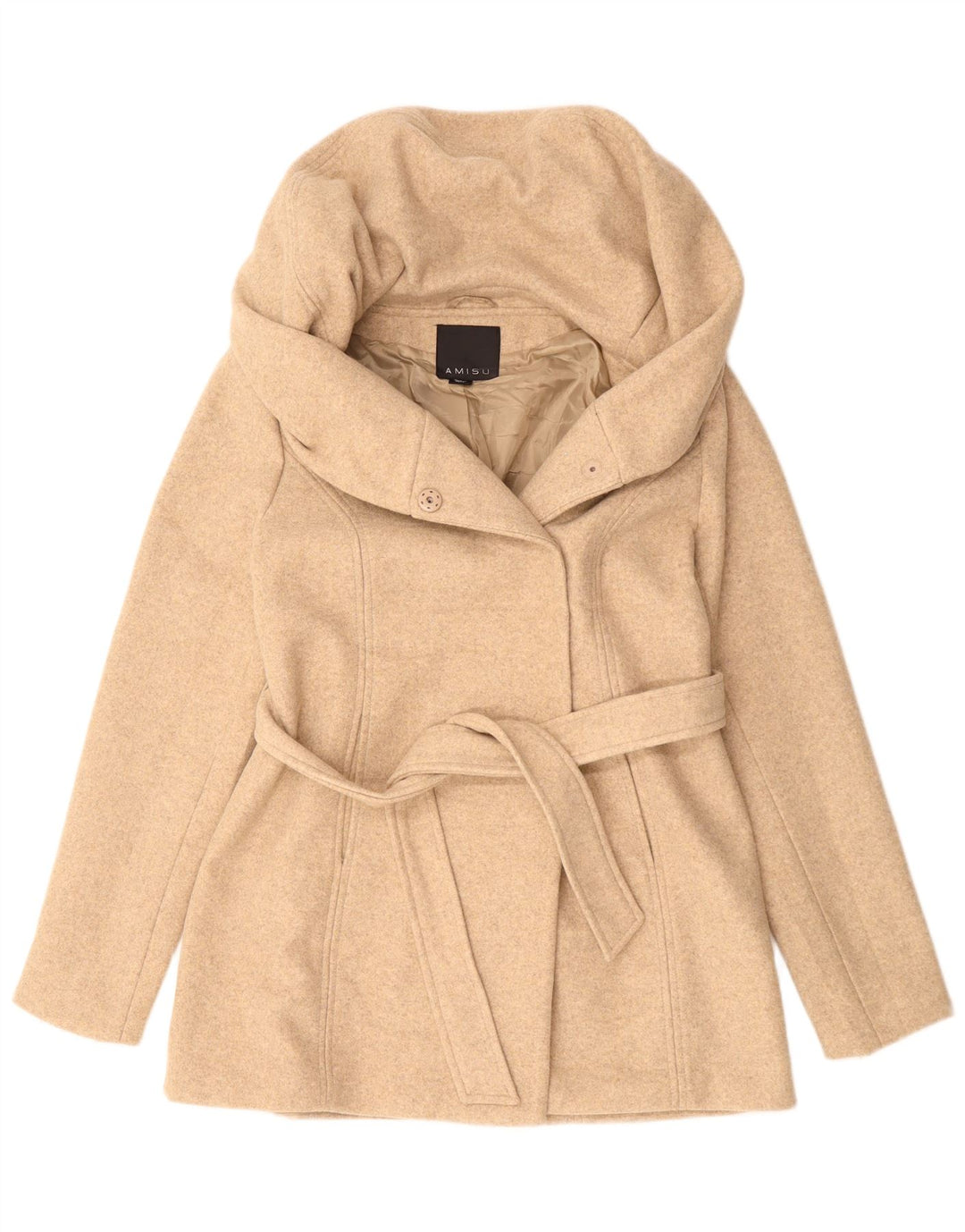 Cappotto da donna AMISU EU 40 Poliestere beige medio