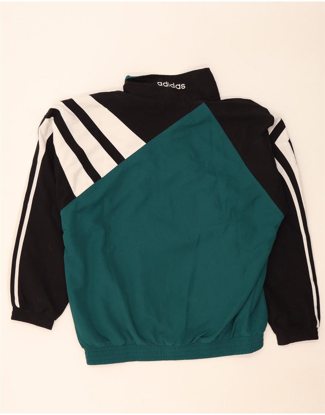 Giacca da ginnastica grafica da uomo Adidas XL in poliestere color block verde