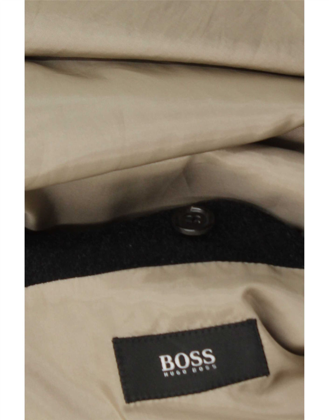 Cappotto da uomo Hugo Boss UK 36 piccolo nero