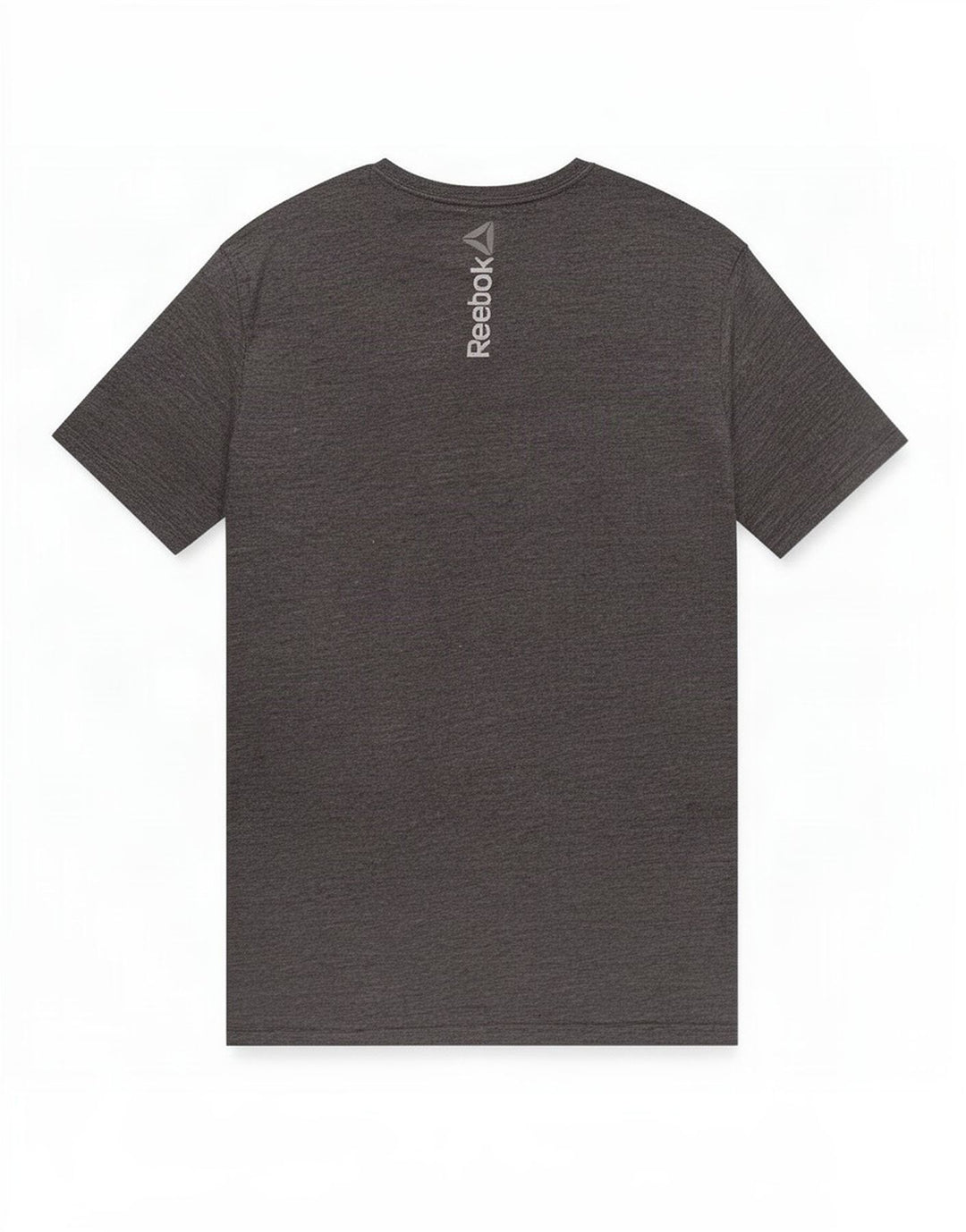 T-shirt grafica da uomo Reebok Top grande in poliestere grigio