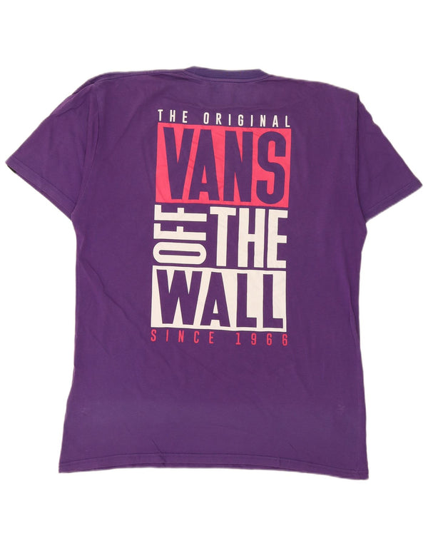T-shirt grafica da uomo Classic Fit di Vans, taglia grande, in cotone viola