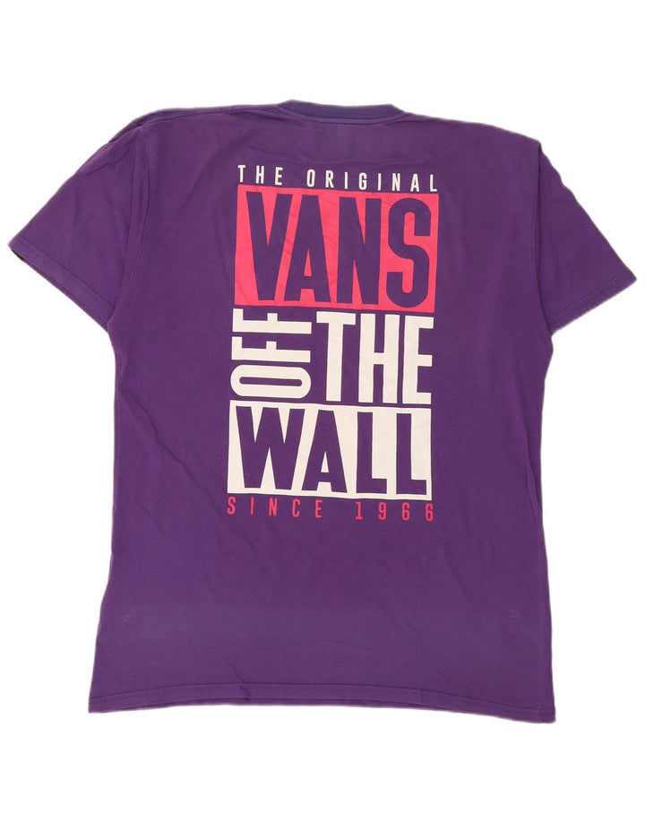 T-shirt grafica da uomo Classic Fit di Vans, taglia grande, in cotone viola