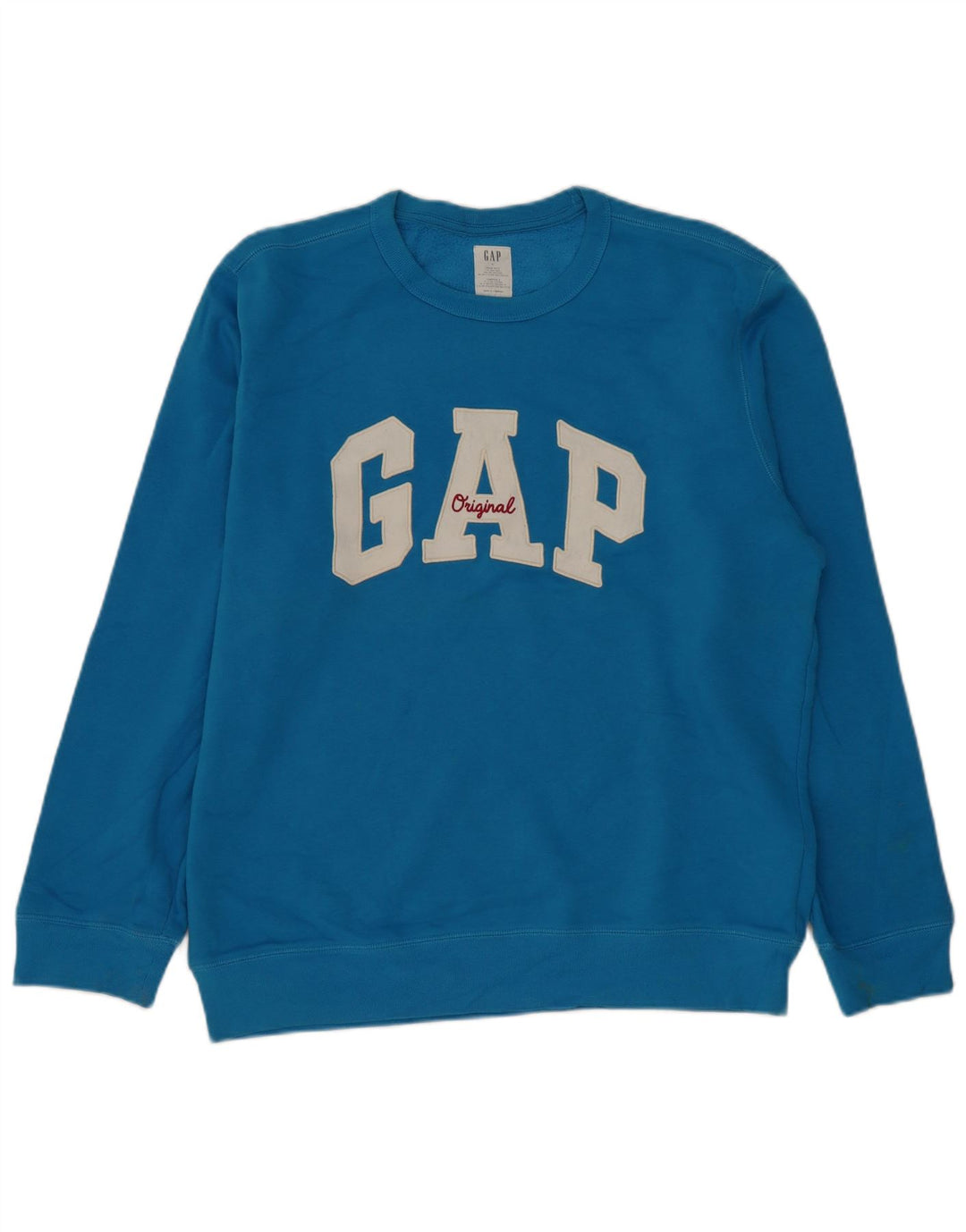 Gap Felpa grafica da uomo Maglione grande in cotone blu