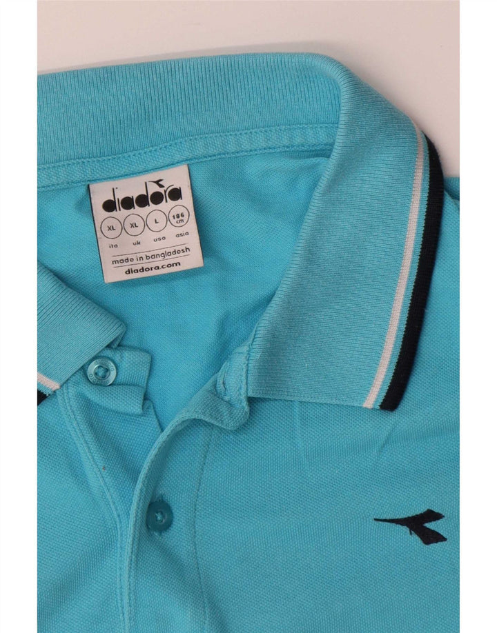 Polo Diadora Uomo XL Cotone Blu