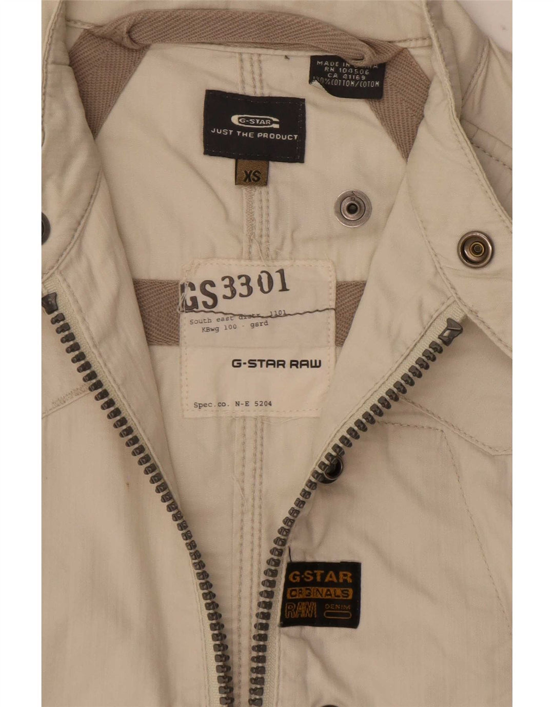 Giacca utility da donna G-Star UK 6 XS Cotone beige