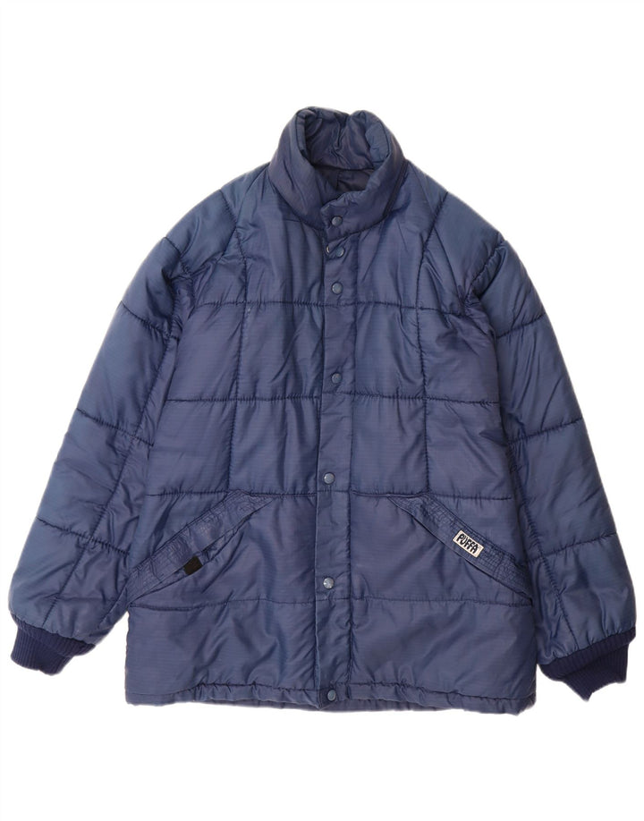 Giacca imbottita da uomo PUFFA UK 40 Large in nylon blu navy