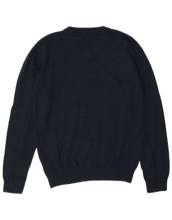 Maglione Marks & Spencer per ragazzi con scollo a V 11-12 anni in cotone blu navy