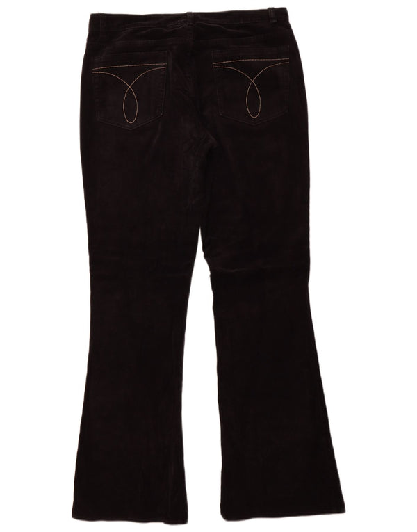 Pantaloni di velluto a coste da donna Calvin Klein US 13 Large W34 L32 cotone nero