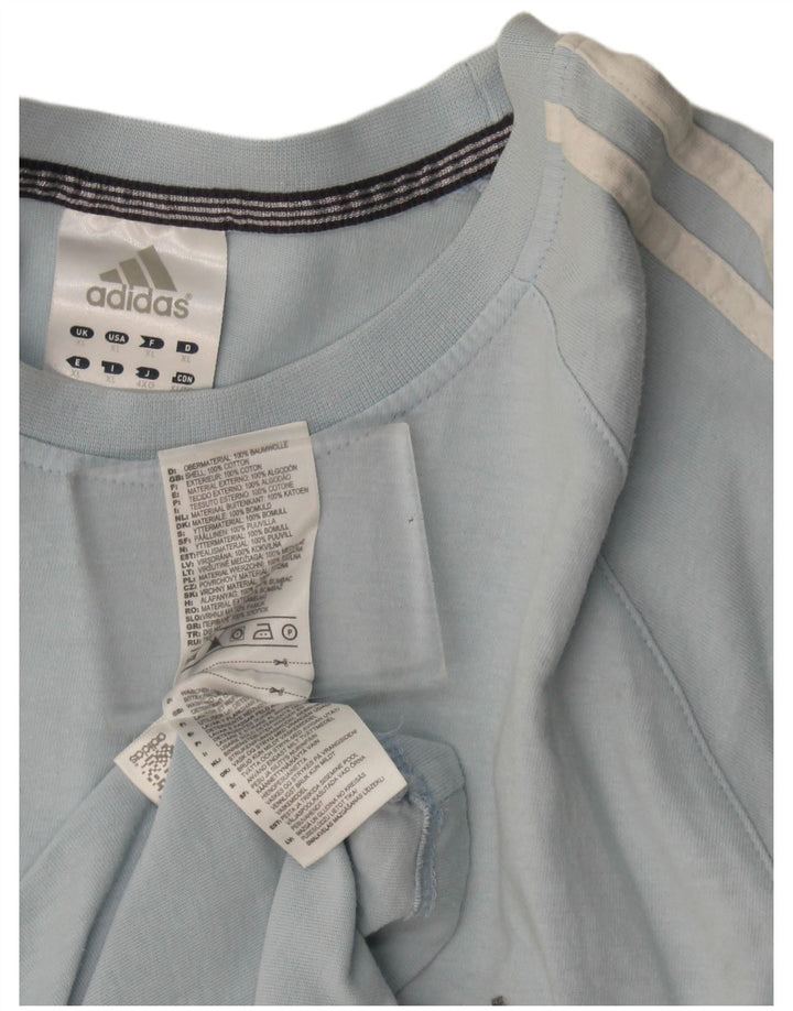 T-shirt da uomo Adidas Top XL in cotone blu