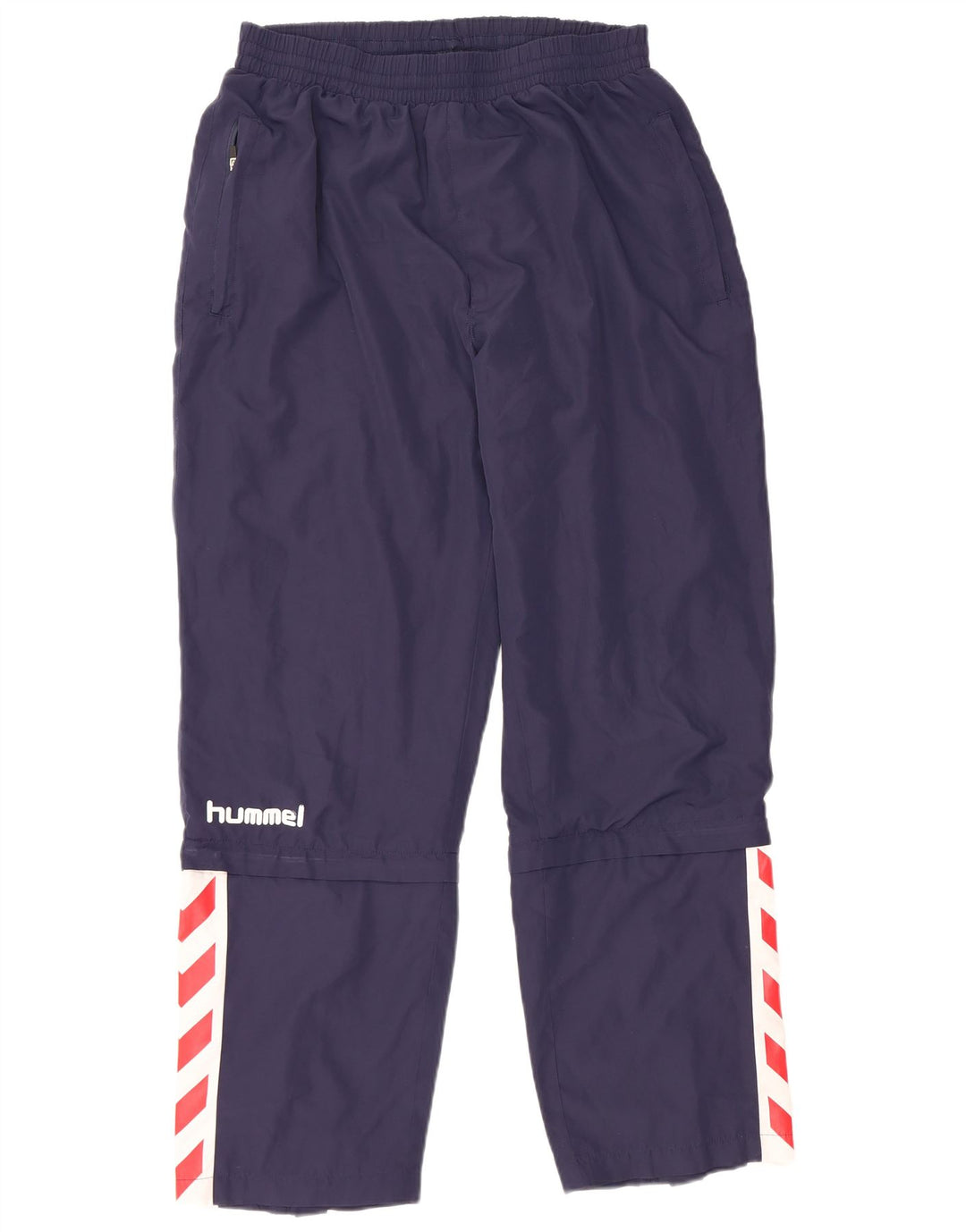 HUMMEL Mens Tracksuit Trousers Large  Navy Blue Colourblock