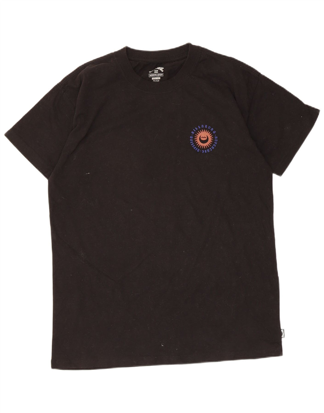 Maglietta grafica da uomo Billabong Top in cotone nero medio