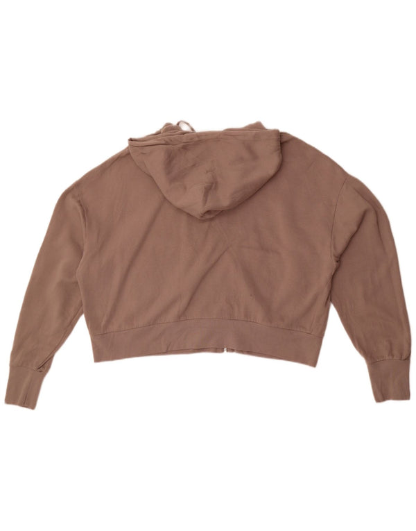 Maglione con cappuccio e zip corta da donna Levi's UK 20 2XL Cotone grigio