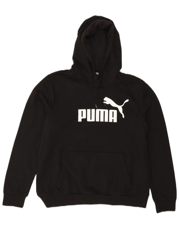 Felpa con cappuccio grafica da donna PUMA UK 18 XL cotone nero
