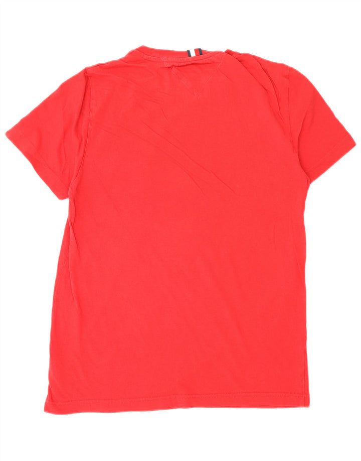 T-shirt da uomo Tommy Hilfiger Top piccola in cotone rosso