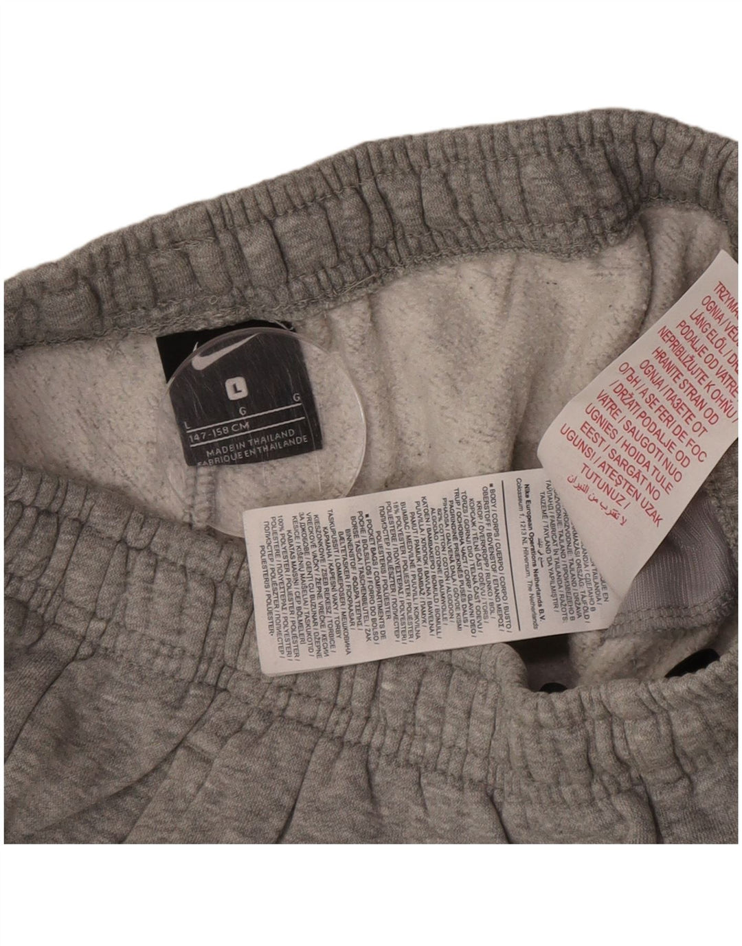 Pantaloncini sportivi Nike Ragazzo 12-13 anni Large Grigio Cotone