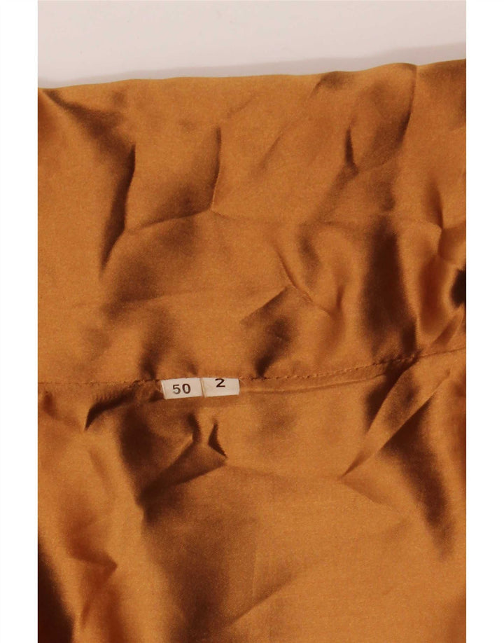 Soprabito vintage da donna in pelle scamosciata IT 50 XL Beige