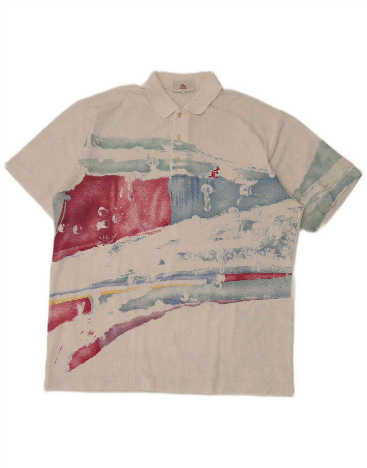 Polo da uomo AUSTRALIAN L'ALPINA IT 40 medio bianco sporco