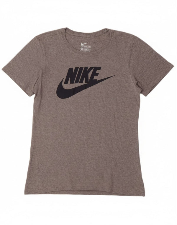 T-shirt grafica da uomo Nike Top Small in cotone grigio