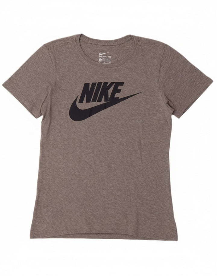 T-shirt grafica da uomo Nike Top Small in cotone grigio