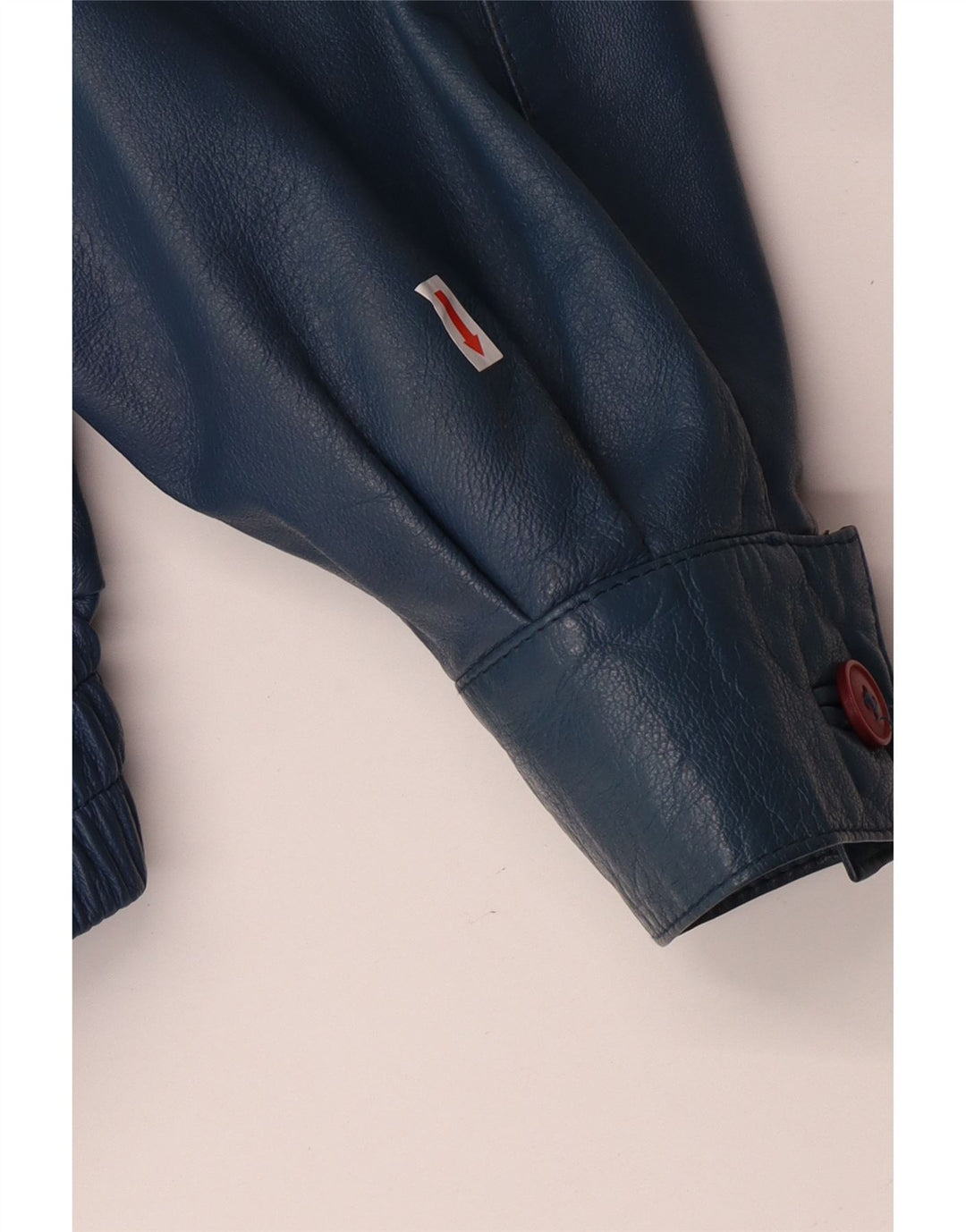 Giacca in pelle militare da uomo VINTAGE IT 52 XL in pelle blu