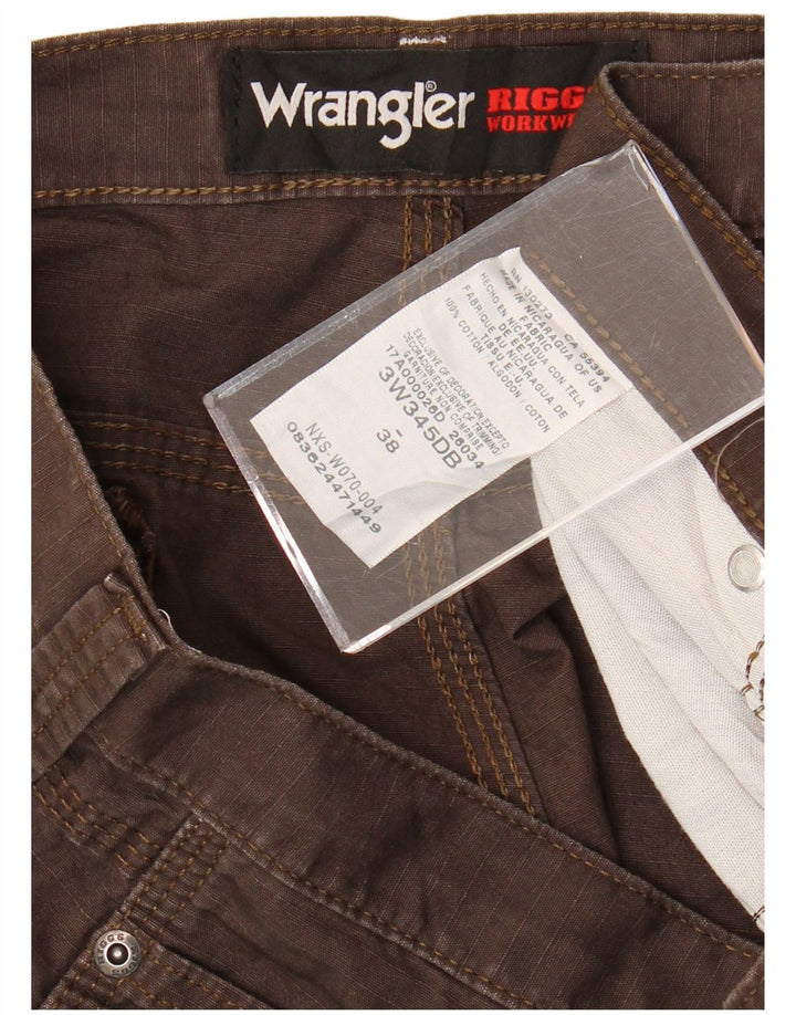 Pantaloncini cargo da uomo Wrangler W38 XL in cotone marrone