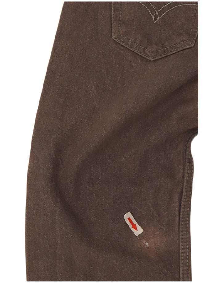 Jeans dritti regolari 505 da donna Levi's W25 L25 cotone grigio