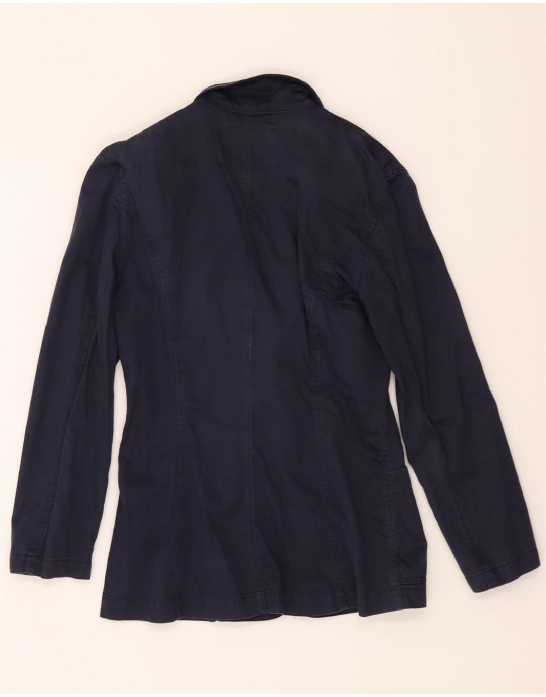 ICEBERG Womens 3 Button Blazer Jacket IT 42 Medium Navy Blue Floral Cotton Vintage Iceberg and Second-Hand Iceberg from Messina Hembry 