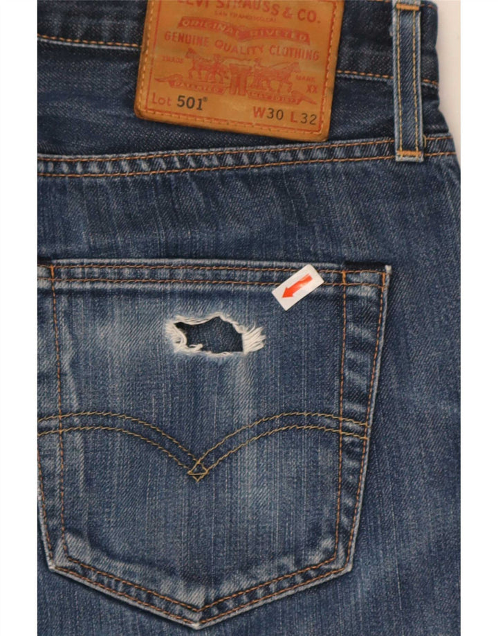 Levi's Uomo 501 Jeans dritti W30 L32 Cotone Blu