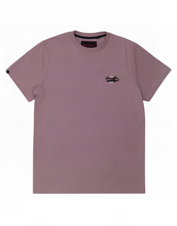 T-shirt da uomo Paraffin Top grande in poliestere viola