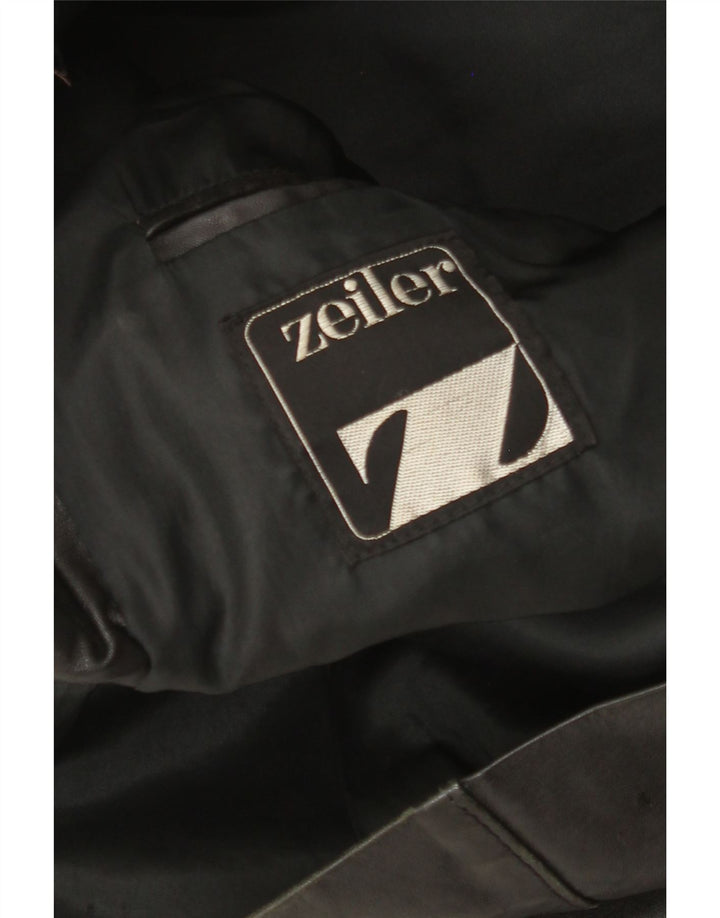 Giacca in pelle da uomo Zeiler UK 40 grande nera