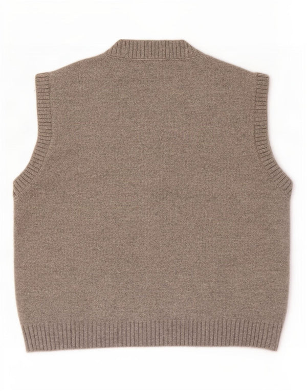 Canotta canotta da donna Zara UK 16 grande lana grigia