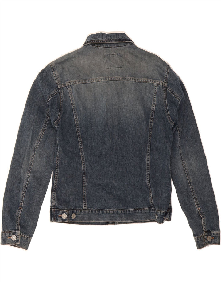 SISLEY Womens Denim Jacket UK 10 Small Blue Cotton Vintage Sisley and Second-Hand Sisley from Messina Hembry 