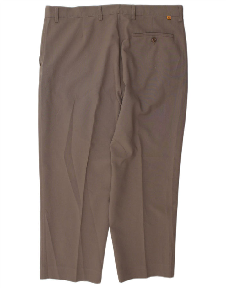Pantaloni chino affusolati da uomo Farah W38 L27 poliestere marrone
