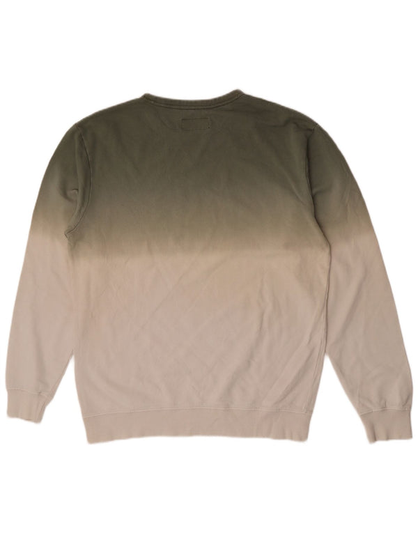 Felpa da uomo Carrera Maglione grande cotone color block verde