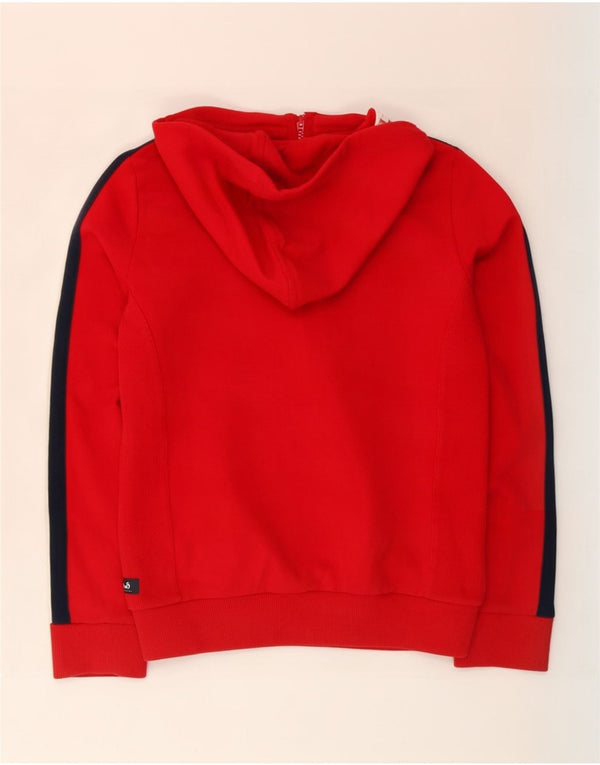Maglione con cappuccio e zip oversize da donna Ellesse UK 10 Small Red Colourblock