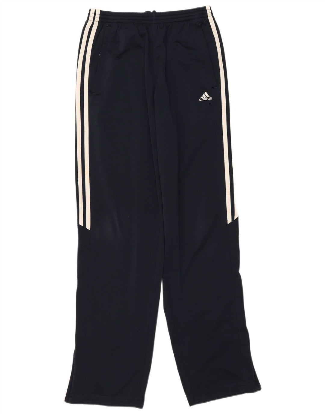 Pantaloni della tuta da ragazzo Adidas 15-16 anni in poliestere blu navy
