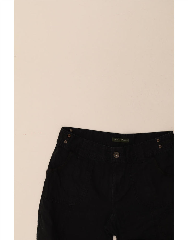 EDDIE BAUER Womens Straight Capri Trousers US 6 Medium W30 L23 Black Vintage Eddie Bauer and Second-Hand Eddie Bauer from Messina Hembry 