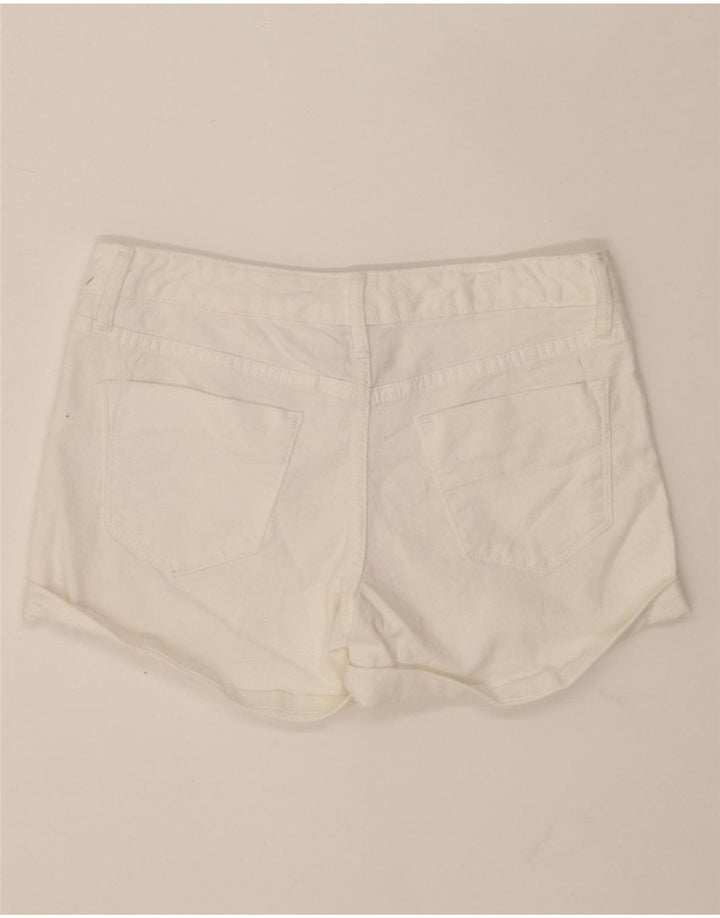 MOSSIMO Womens Denim Shorts US 2 XS W28 White Cotton Vintage Mossimo and Second-Hand Mossimo from Messina Hembry 